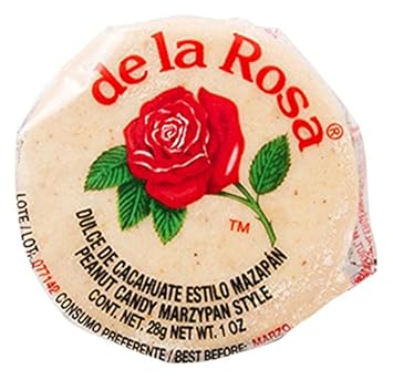De La Rosa Mazapan Style Mexican Peanut Candy 1 oz